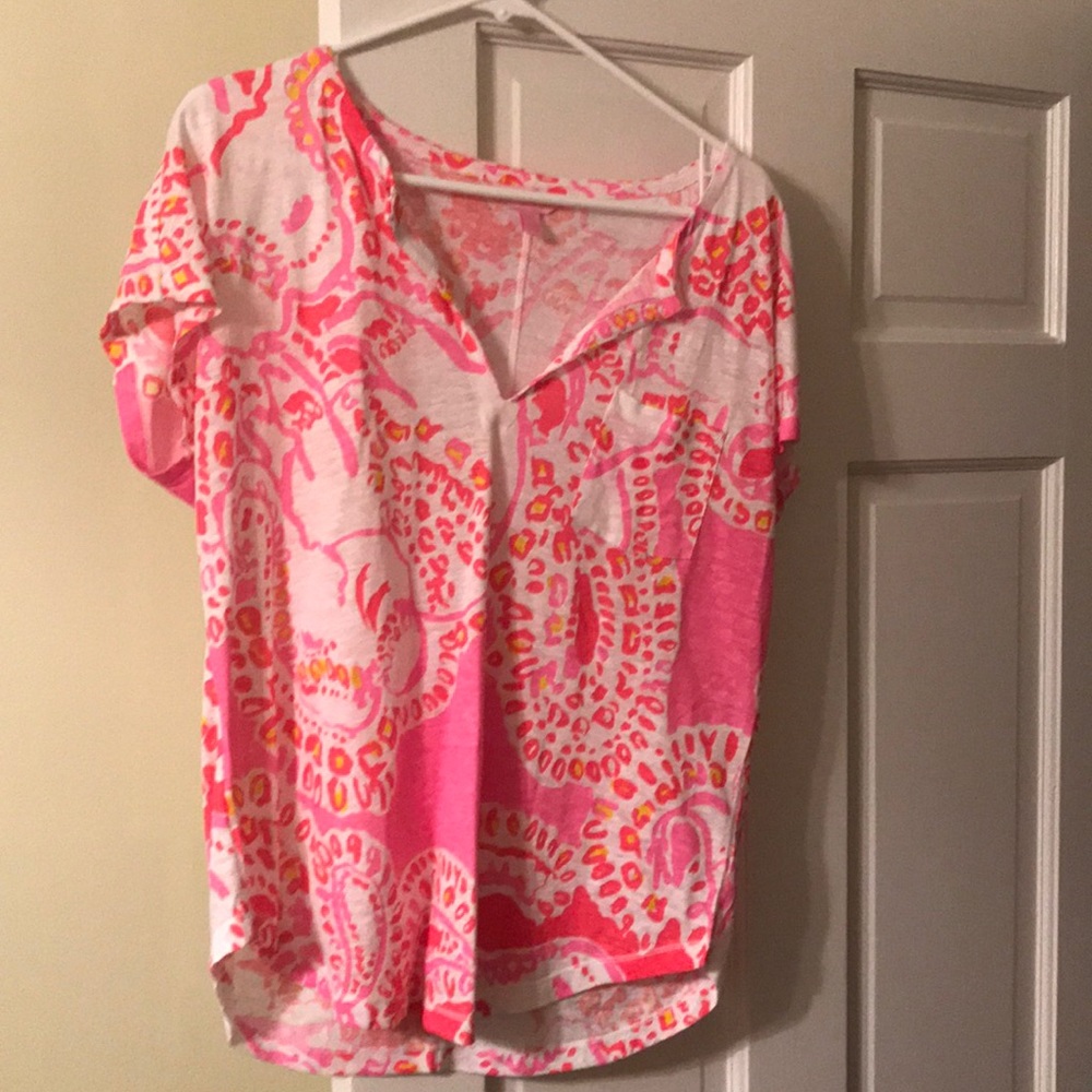Lily Pulitzer linen tee